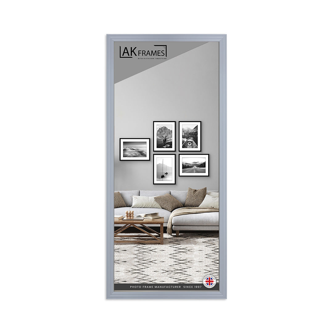100x35cm Classic Light Grey Modern Picture Frame - Poster Frame for Photos, Prints and Wall Art - Elegant Home Decor