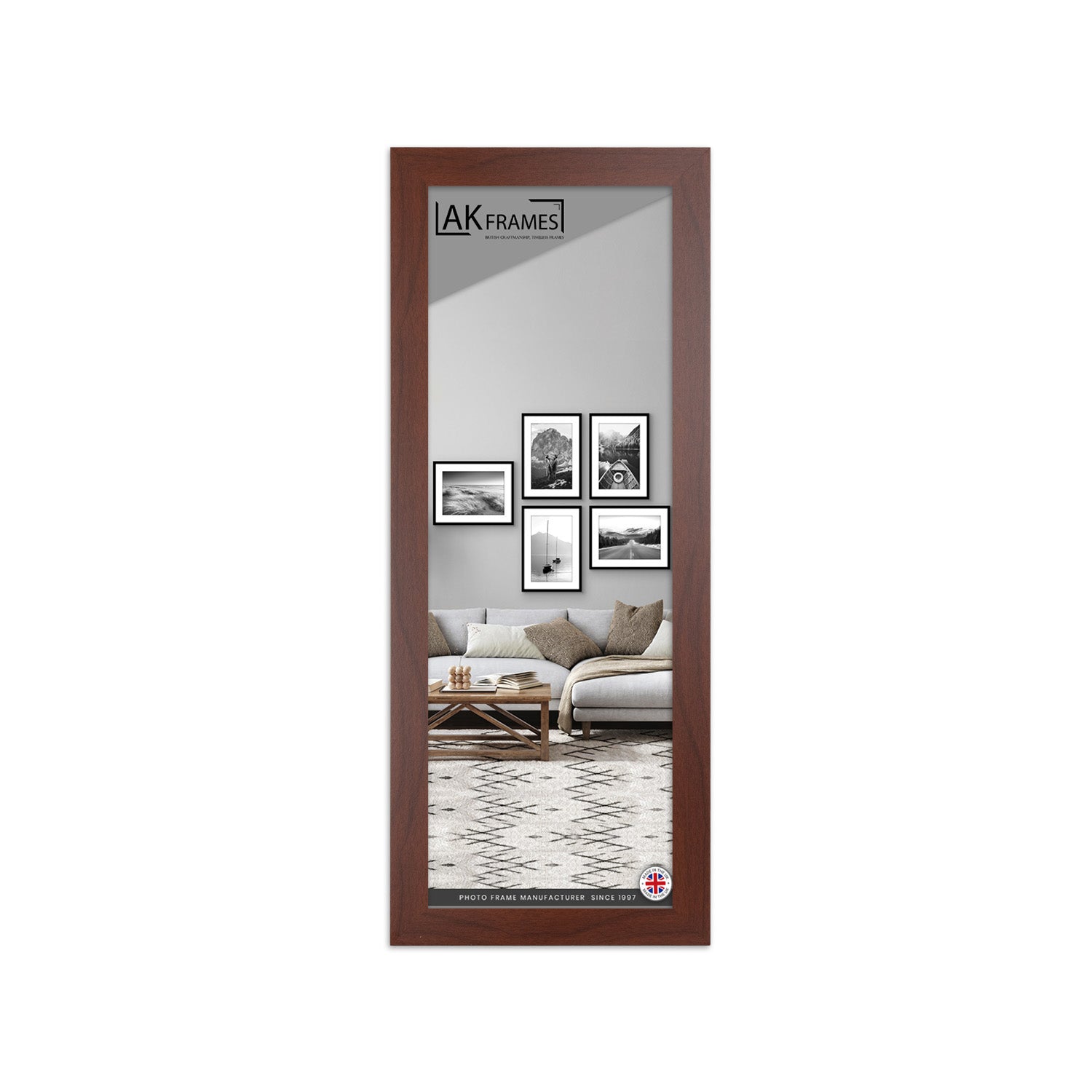 100x50cm Rose Wood Poster Frame - Modern Picture Frame for Wall Art, Prints and Photos - Durable and Stylish Display Frame