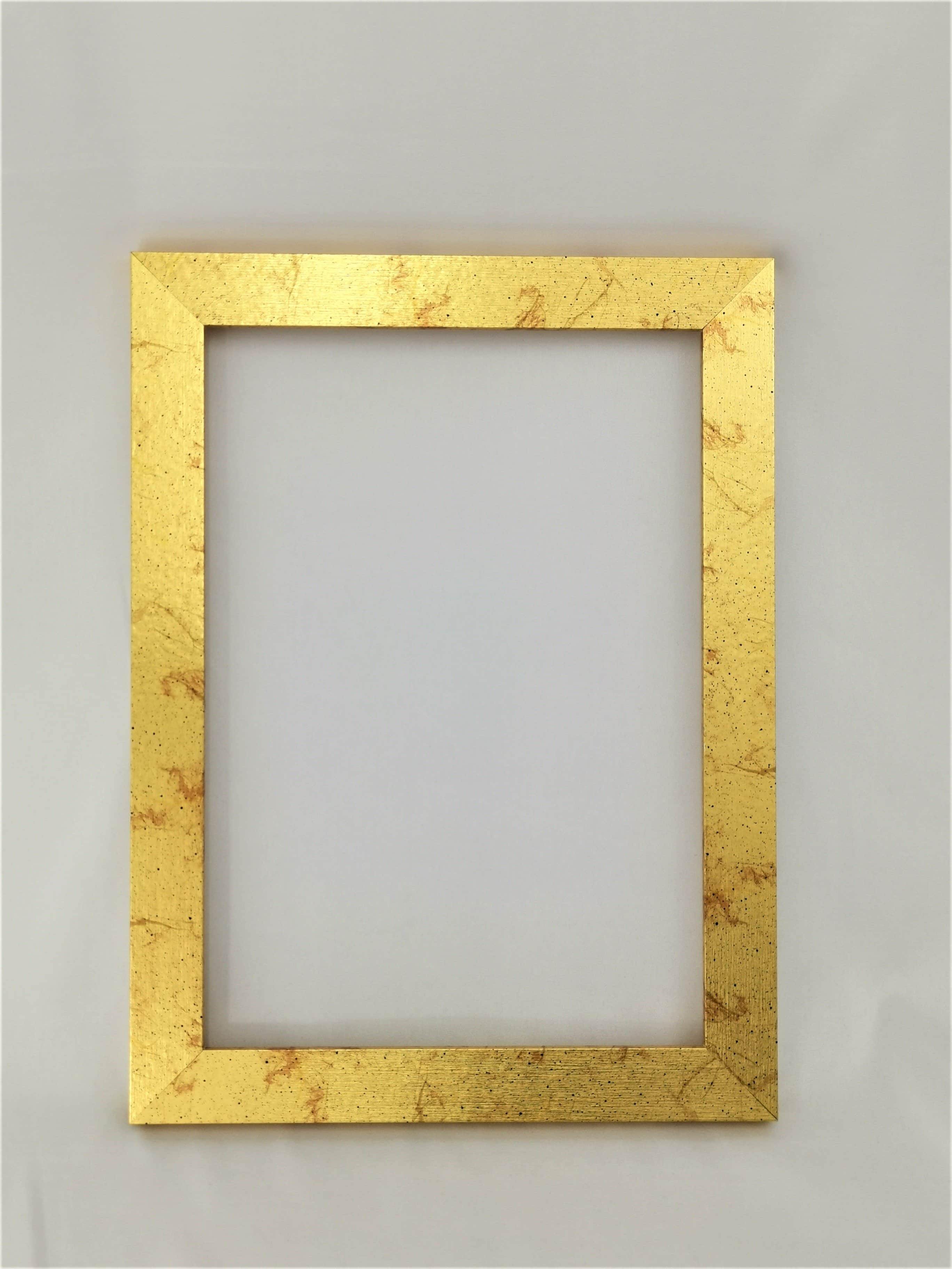 Modern Flat Gold Flake Picture Frames 