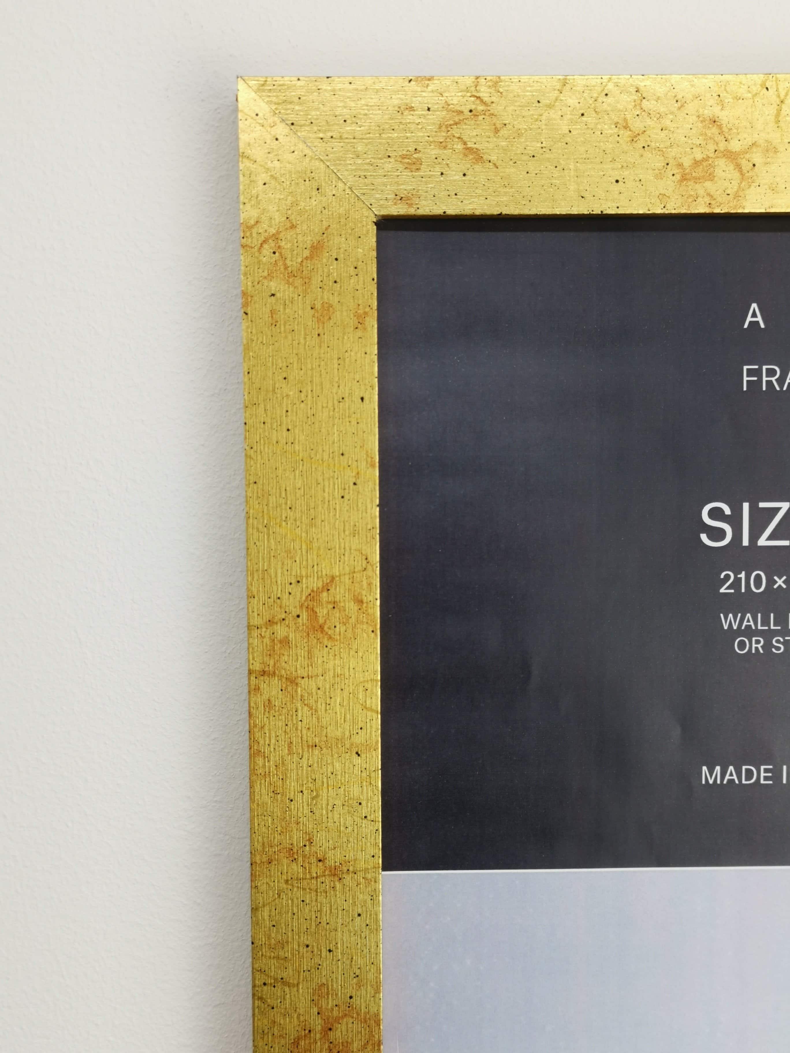 Modern Flat Gold Flake Picture Frames 